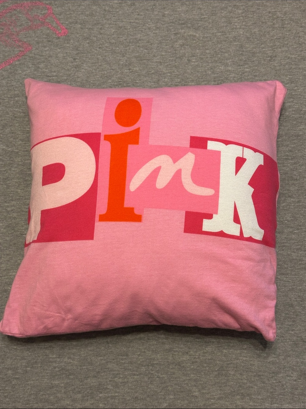 Victoria’s Secret PINK Vintage Throw Pillow 15x15